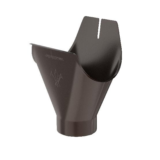 Водосток Aquasistem, система 125x90 - Воронка желоба RR 32 Тёмно-Коричневый купить в Заводоуковске