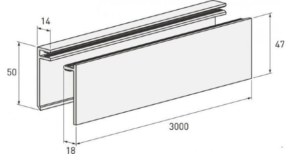 Планка финишная белая купить в Заводоуковске