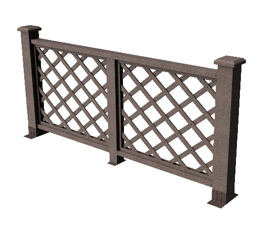 Ограждения декоративное ДПК GRINDERDECO Ламбет венге купить в Заводоуковске