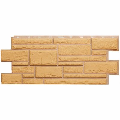 Фасадная панель Техоснастка, Камень Дикий, Бежевый