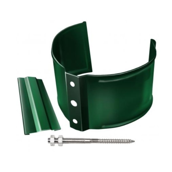 Водосток Grand Line 125x90 – Хомут трубы (на кирпич) RAL 6005 купить в Заводоуковске