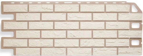 Фасадная панель Цокольный сайдинг Альта-профиль - коллекция "кирпич", кирпич белый купить в Заводоуковске