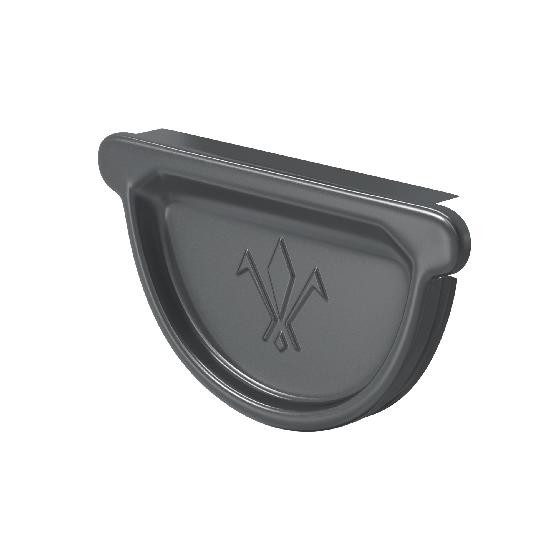 Водосток Aquasistem, система 150/100 -  Заглушка универсальная с резиновым уплотнителем RAL 7024 Тёмно-серый купить в Заводоуковске