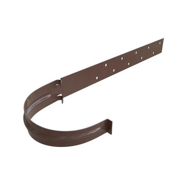 Водосток Альта-Профиль ПВХ – Кронштейн желоба (коричневый) купить в Заводоуковске