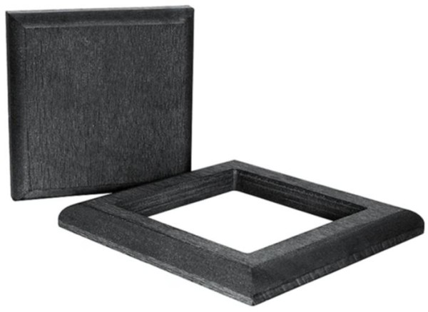 Комплект крышка и юбка ДПК для столба Polivan SINGARAJA черный купить в Заводоуковске