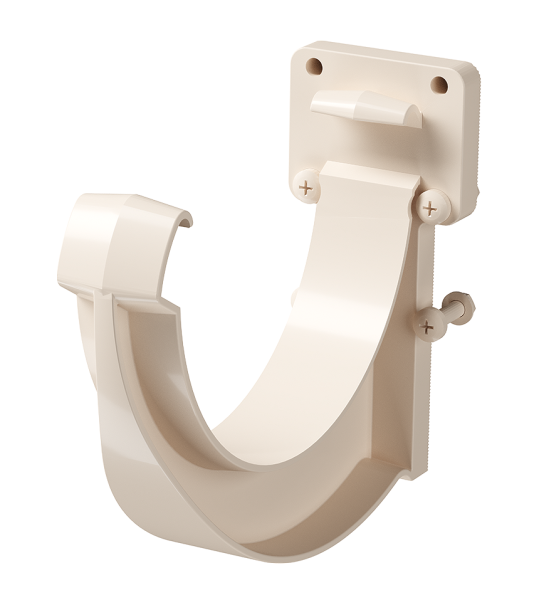 Кронштейн желоба Docke Lux ПВХ Латте купить в Заводоуковске