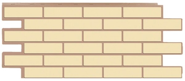 Фасадная панель T-Сайдинг - Кирпич Модерни Желтый купить в Заводоуковске