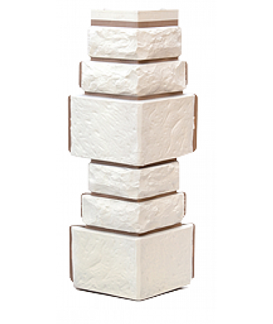 Угол T-Сайдинг-Дикий Камень Белый купить в Заводоуковске