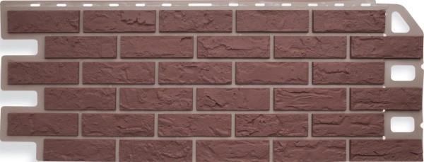 Фасадная панель Цокольный сайдинг Альта-профиль - коллекция "кирпич", кирпич красный купить в Заводоуковске