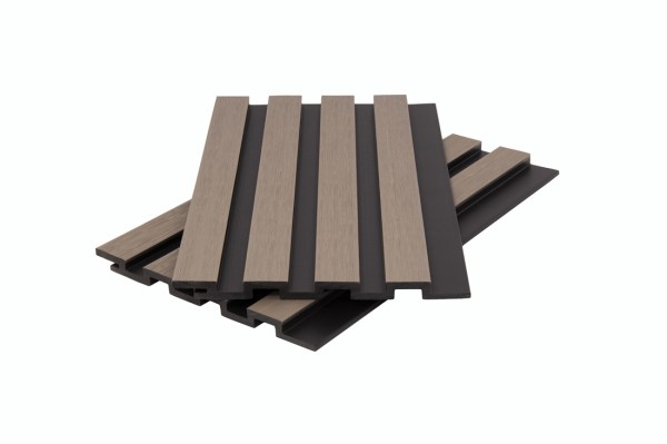 Стеновая панель брусковая двухцветная co-extrusion, snow mix купить в Заводоуковске