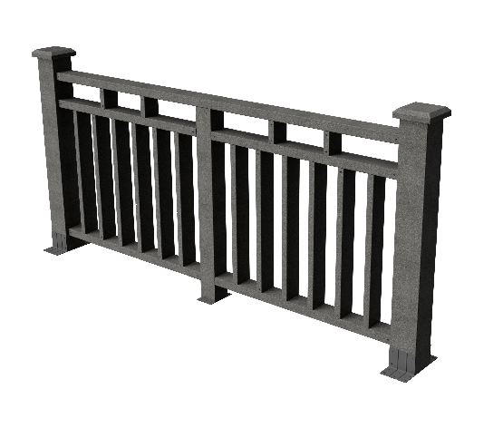 Ограждения декоративное ДПК GRINDERDECO Европа серый базальт купить в Заводоуковске