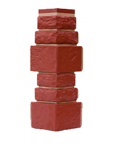 Угол T-Сайдинг-Дикий Камень Красный купить в Заводоуковске