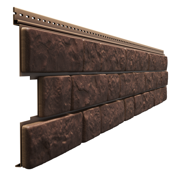 Фасадная панель Docke BERGART под камень Кедровый орех купить в Заводоуковске