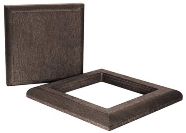 Комплект крышка и юбка ДПК для столба Polivan DENPASAR темно-коричневый купить в Заводоуковске