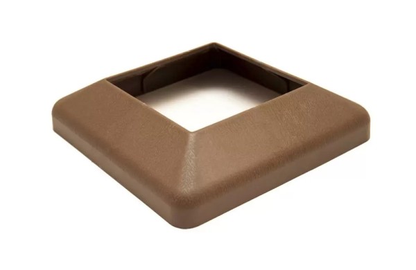 Крышка нижняя ПВХ для столба Deckart 100х100 Шоколад купить в Заводоуковске