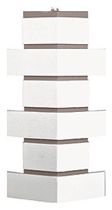 Угол T-Сайдинг - Кирпич Модерн Белый купить в Заводоуковске