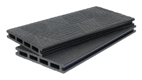 Террасная доска ДПК POLIVAN GROUP 3D+3D NEW пустотелая двухсторонняя DENPASAR Чёрный купить в Заводоуковске