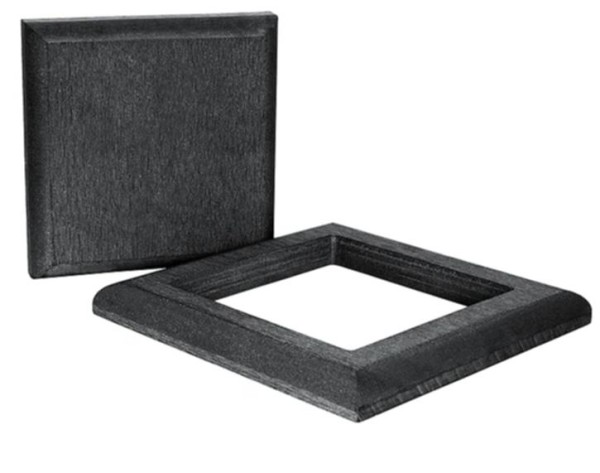 Комплект крышка и юбка ДПК для столба Polivan DENPASAR черный купить в Заводоуковске