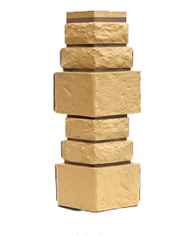 Угол T-Сайдинг-Дикий Камень Желтый купить в Заводоуковске