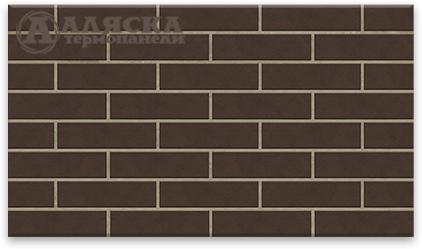 Фасадные Термопанели Аляска Amsterdam brown купить в Заводоуковске