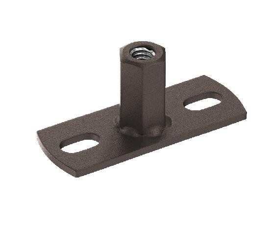 Водосток Aquasistem, Система 125x90 - Держатель для хомута под метиза RR 32 Тёмно-коричневый matt купить в Заводоуковске