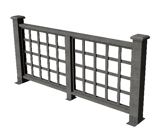 Ограждения декоративное ДПК GRINDERDECO Дувр серый базальт купить в Заводоуковске
