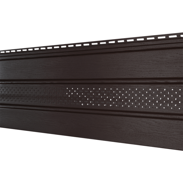 Софит Ю-Пласт Классический, перфорация по центру коричневый купить в Заводоуковске