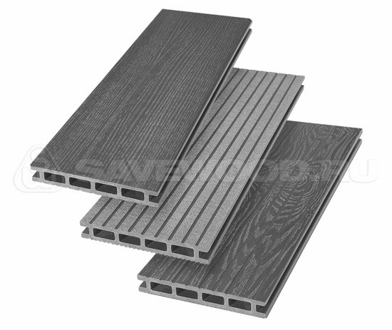Террасная доска из ДПК SW Carpinus (R) — двухсторонняя графит купить в Заводоуковске