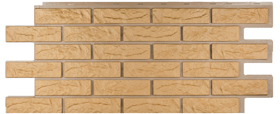 Фасадная панель Техоснастка, Лондон Брик, Бежевый купить в Заводоуковске