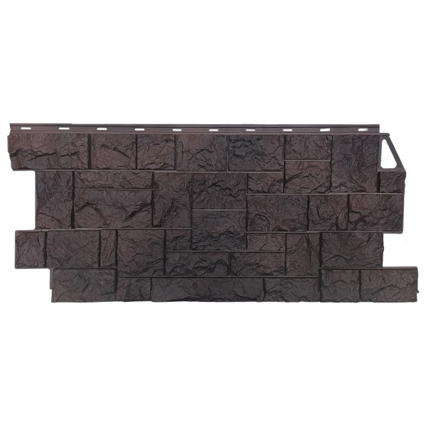 Фасадная панель FineBer, Камень Дикий, Коричневый купить в Заводоуковске