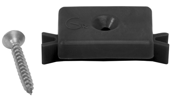 Пластиковая клипса с саморезом, Grinder шовный монтаж 5 mm чёрный купить в Заводоуковске