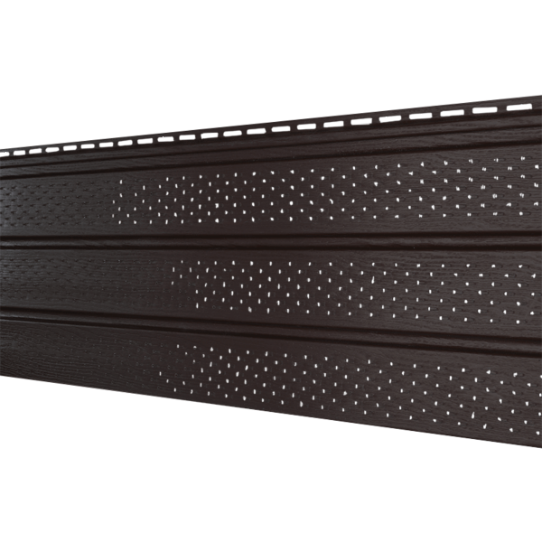 Софит Ю-Пласт Классический, с полной перфорацией коричневый купить в Заводоуковске