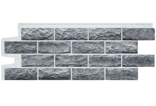 Фасадные панели Grand Line Колотый Камень Гранит, Шов белый купить в Заводоуковске