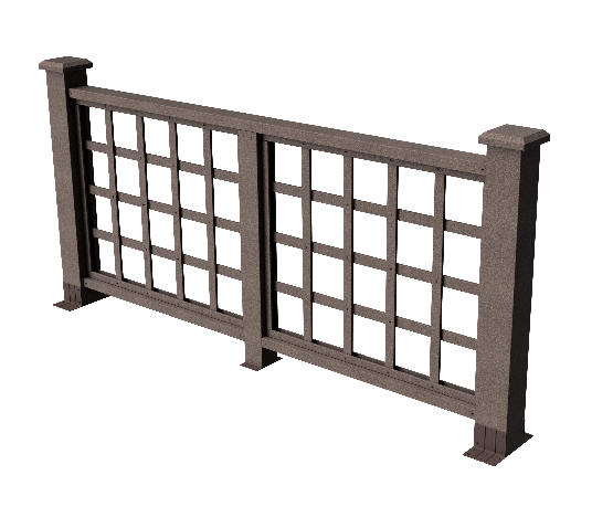 Ограждения декоративное ДПК GRINDERDECO Дувр венге купить в Заводоуковске