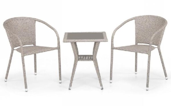 Комплект плетеной мебели AFINA из иск. ротанга T25C/Y137C-W85 Latte 2Pcs купить в Заводоуковске
