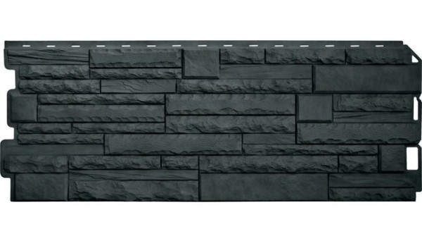 Фасадная панель Альта-Профиль Скалистый камень ЭКО Графит купить в Заводоуковске