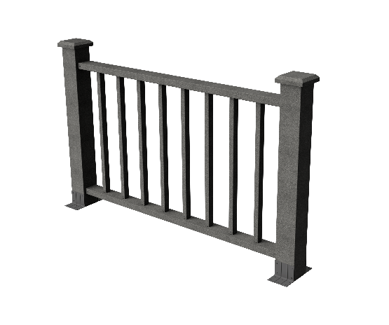 Ограждения декоративное ДПК GRINDERDECO Альма 1500 со скрытым крепежом серый базальт купить в Заводоуковске