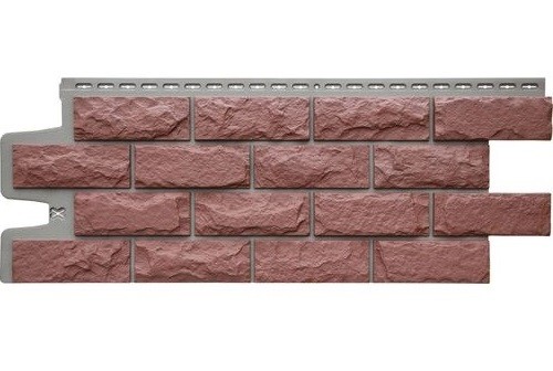 Фасадные панели Grand Line Колотый Камень Корица, Шов тёмно-бежевый купить в Заводоуковске