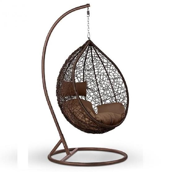 Кресло Подвесное из искусственного ротанга AFM-168A-L Brown купить в Заводоуковске