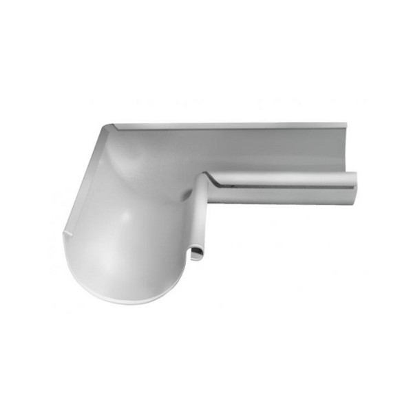 Водосток Grand Line 125x90 – Угол внутренний 90° RAL 9003 купить в Заводоуковске