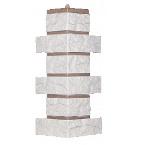 Угол T-Сайдинг-Кирпич Лондон Брик Белый купить в Заводоуковске