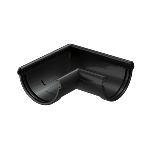 Угол желоба 90° Docke Lux ПВХ - Карбон купить в Заводоуковске