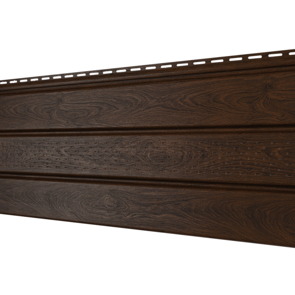 Софит Ю-Пласт перфорация по центру, Орех тёмный купить в Заводоуковске