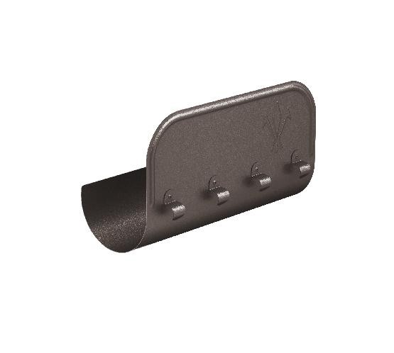 Водосток Aquasistem, Система 125x90 - Ограничитель перелива прямой RR 32 Тёмно-коричневый matt купить в Заводоуковске