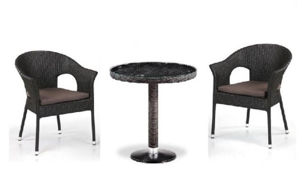 Комплект плетеной мебели AFINA из иск. ротанга T601/Y79A-W53 Brown 2Pcs купить в Заводоуковске