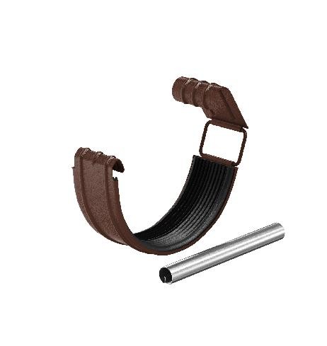 Водосток Aquasistem, Система 125x90 - Соединитель желоба с резиновым уплотнителем RAL 8017 Коричневый matt купить в Заводоуковске