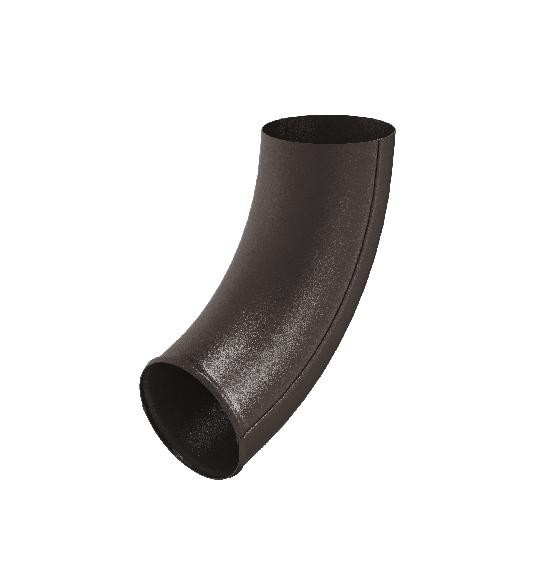 Водосток Aquasistem, Система 125x90 - Отвод трубы RR 32 Тёмно-коричневый matt купить в Заводоуковске