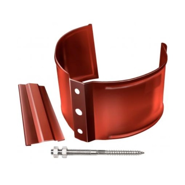 Водосток Grand Line 125x90 – Хомут трубы (на кирпич) RAL 8004 купить в Заводоуковске