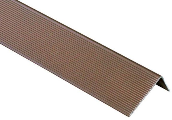 Угол завершающий алюминиевый KRONEX 51,5x30x3000 мм. коричневый купить в Заводоуковске