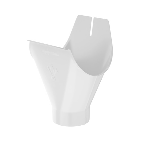 Водосток Aquasistem, система 125x90 - Воронка желоба RR 20 Белый купить в Заводоуковске